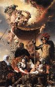 EVERDINGEN, Caesar van Allegory of the Birth of Frederik Hendrik dfg oil on canvas